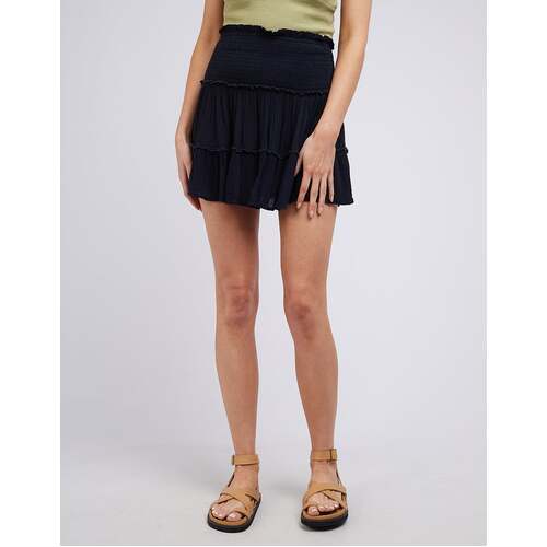 All About Eve Lana Washed Mini Skirt - Black [Size : 10]