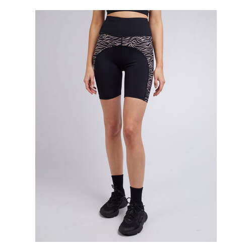 All About Eve Dylan Panelled Bike Short - Black [Size: 10]