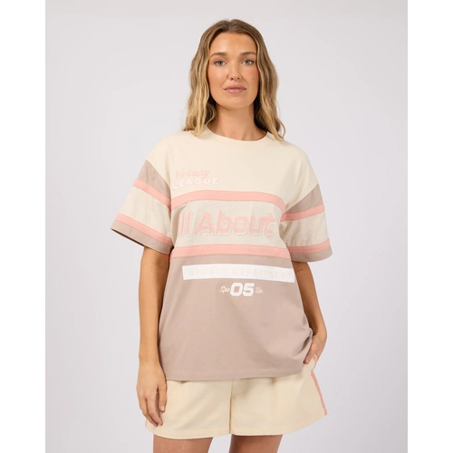 All About Eve Premier Panel Relaxed Tee - Blush