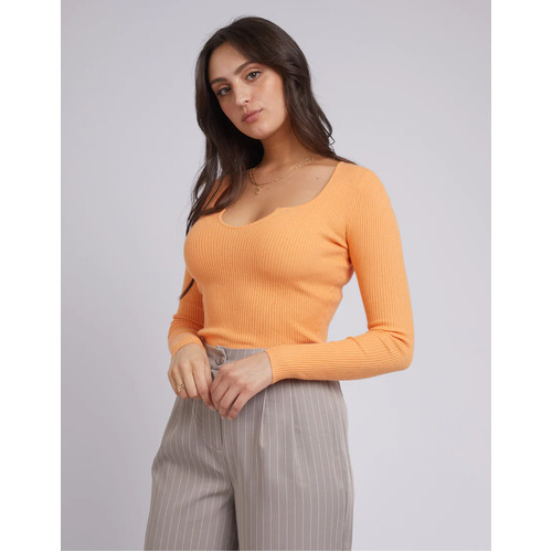 All About Eve Mae Knit Top - Orange [Size: 12]
