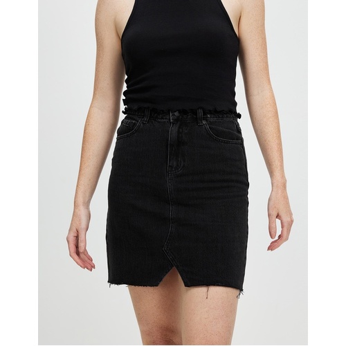 All About Eve Blair Split Skirt - Washed Black