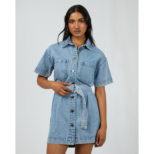 All About Eve Sunny Denim Dress - Light Blue