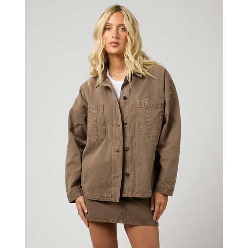 All About Eve Dale Shacket - Cocoa