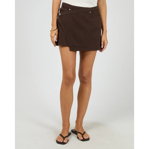 All About Eve Lenni Mini Skort - Brown