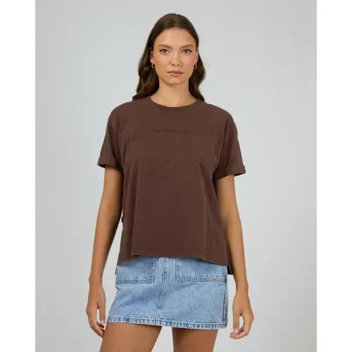 All About Eve AAE Washed Tee - Brown [Size: 10]
