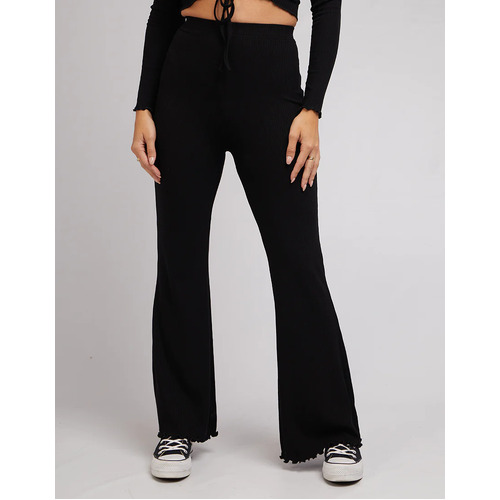 All About Eve AAE Rib Flare Pants - Black [Size: 10]