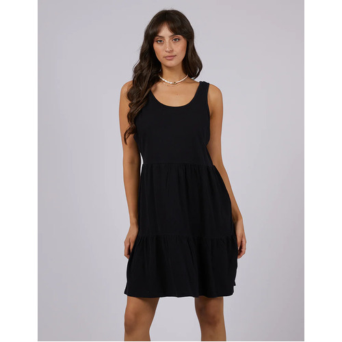 All About Eve Linen Mini Dress - Black [Size: 10]