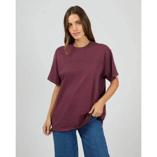 All About Eve Timeless Tee - Wine