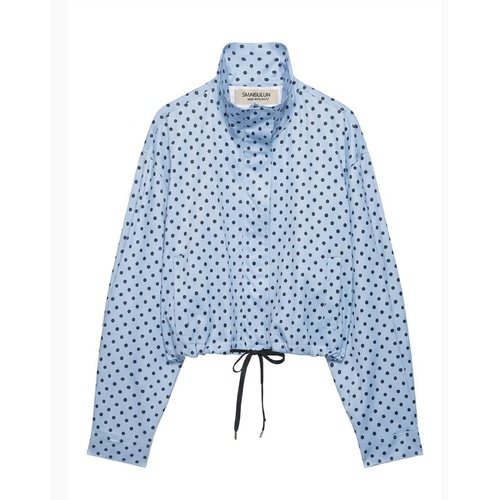 Smaibulan Polka Dot Spray Jacket - Blue