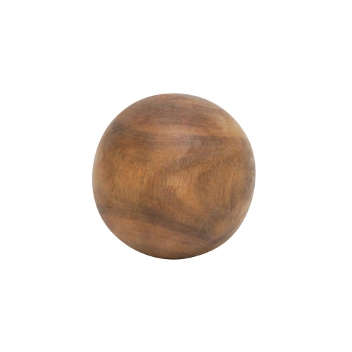 Stoneleigh & Roberson Wooden Deco Ball 12cm - Burnt Black