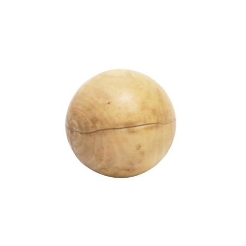 Stoneleigh & Roberson Wooden Deco Ball 12cm - Natural
