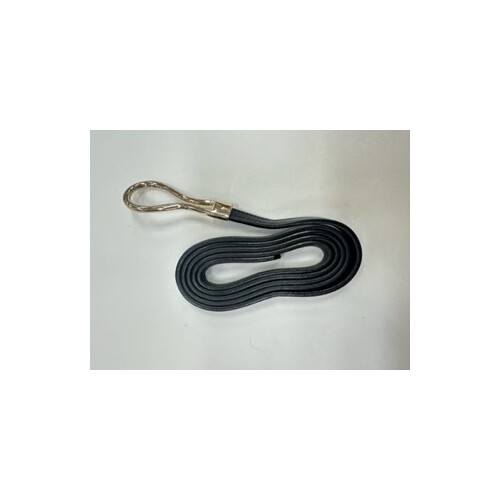 Adorne-Loop Buckle Fine Leather Belt-Black