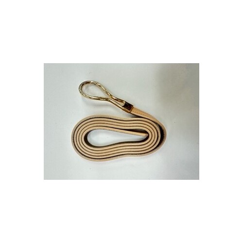 Adorne-Loop Buckle Fine Leather Belt-Nude
