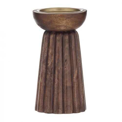 Amalfi Parc Pillar Candleholder 9.5x19cm - Natural