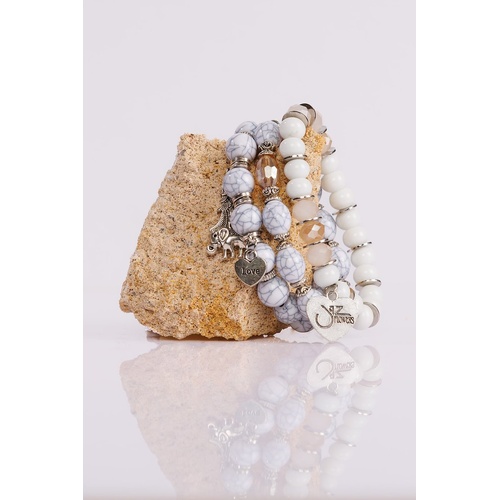 Jaz Flowers Stretchy Doodah Stack Bracelet - Ally