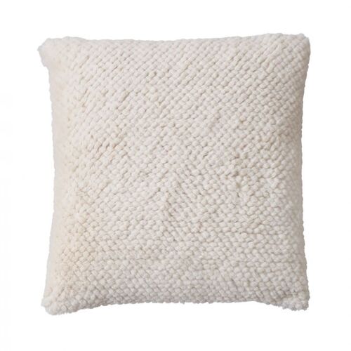 Amalfi Faux Rabbit Fur Cushion 50cm - Cream