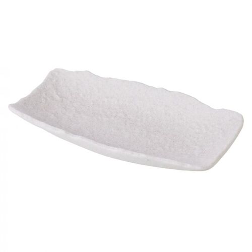 Amalfi Textured Ceramic Decorative Platter - White