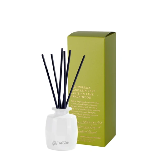 Urban Rituelle Reed Diffuser 90ml - Lemongrass, Mandarin Zest, Tahitian Lime, Sandalwood