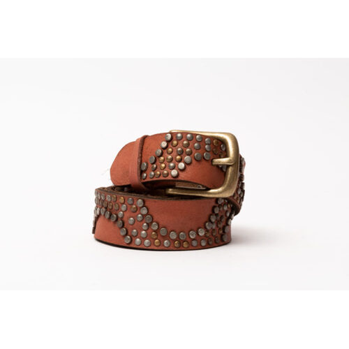 Art N Vintage Taron Belt [Colour: Cognac] [Size: M/L]