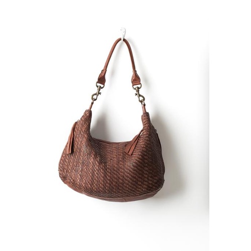 Juju & Co-Hut Weave Small Slouchy Handbag
