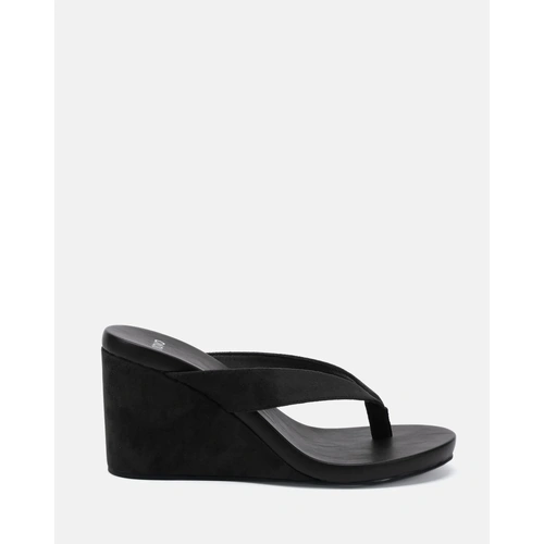 Novo Baci Wedge - Black Suede