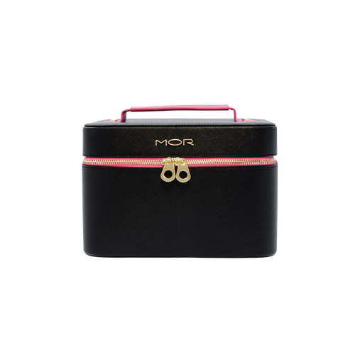 MOR Deluxe Beauty Case - Black & Pink