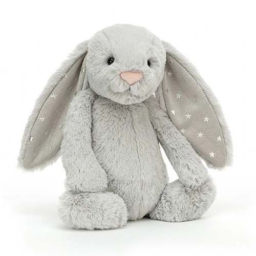 Jellycat Bashful Shimmer Bunny Grey - Medium