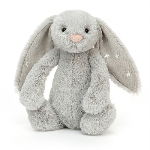 Jellycat Bashful Shimmer Bunny Grey - Small