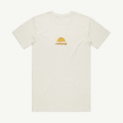 Banabae Rad Pop Organic Cotton Tee - Natural