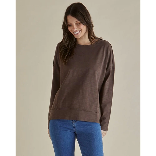 Betty Basics Roxette Tee - Chocolate