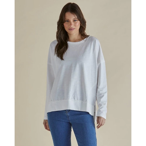 Betty Basics Roxette Tee - White [Size: 8]