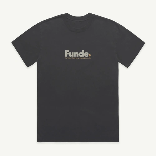 Banabae Funcle Organic Cotton Tee - Washed Black