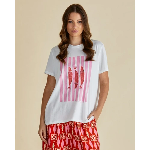 Betty Basics Ellia Crew Tee - Sardinia Print