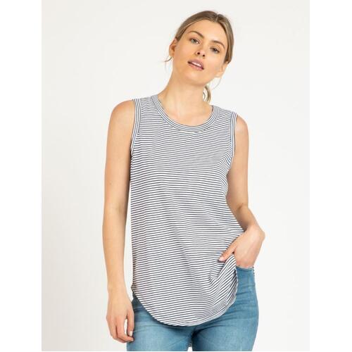 Betty Basics-Keira Tank-Indi Blue Stripe