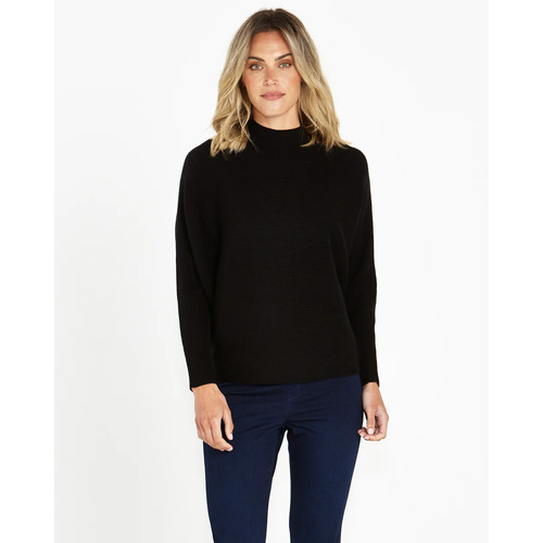 Betty Basics Alicia Knit Jumper - Black [Size: Medium]