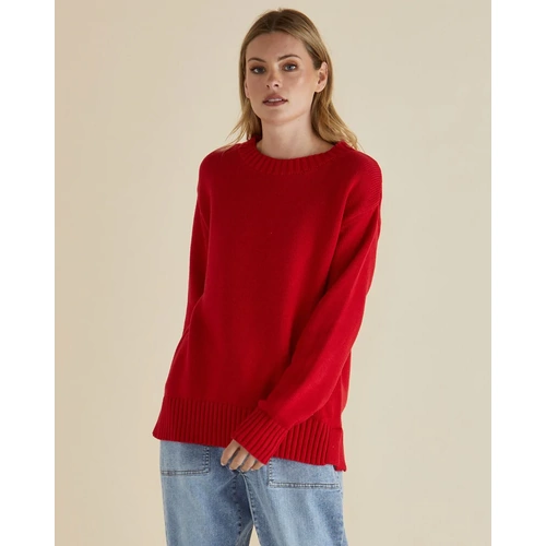 Betty Basics Andy Sweater - Red