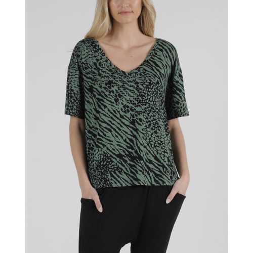 Betty Basics-Boyfriend Tee-Sage Instinct [Size: 8]