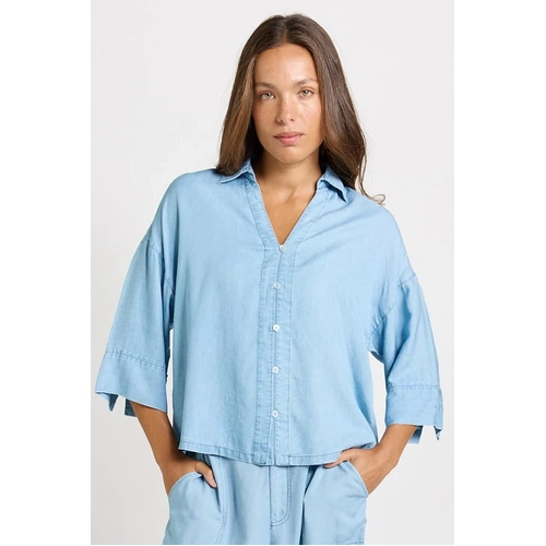 Betty Basics Emmy Shirt - Mid Wash