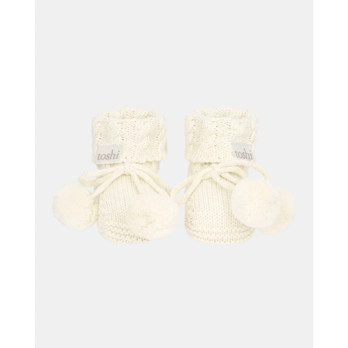 Toshi Organic Booties Yummy - Cream