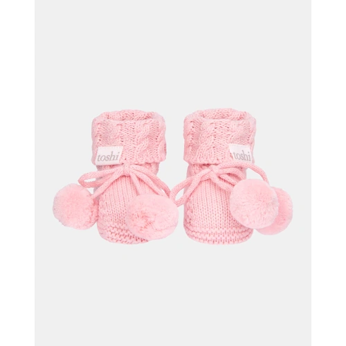 Toshi Organic Booties Yummy - Misty Rose