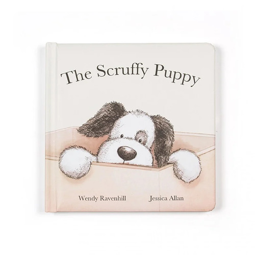 Jellycat Scruffy Puppy Book - Bashful