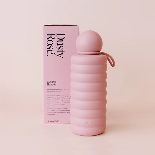 Fox & Fallow The Bubble Reusable Water Bottle - Dusty Rose