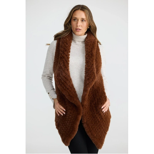 Brave+True Haywood Vest - Chestnut [Size: M/L]