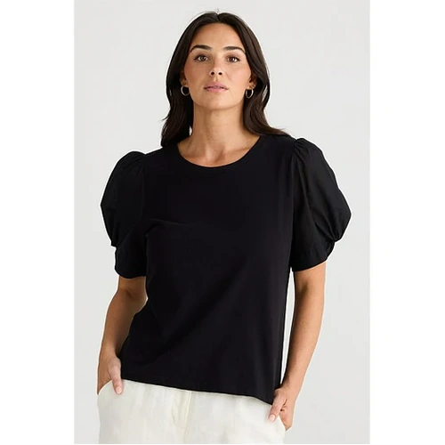Brave + True Abigail Tee - Black