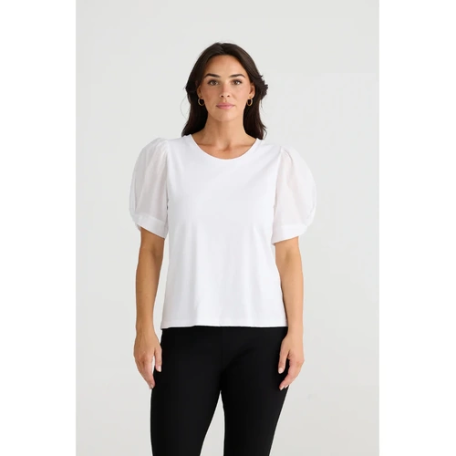 Brave + True Abigail Tee - White