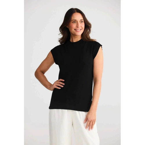 Brave+True Paula Knit Top - Black