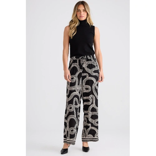Brave + True Glenda Pant - Ink Lines Print
