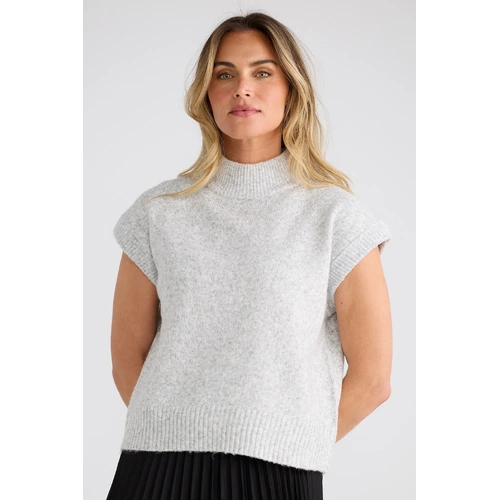 Brave + True Skyler Knit - Grey Marle