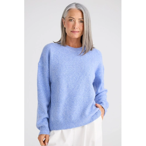 Brave + True Glimmer Knit - Blue Marle