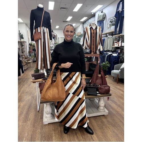 Brave + True Rozalia Slip Skirt - Oakley Stripe